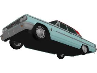 Ford Galaxie 500 (1963) 3D Model preview