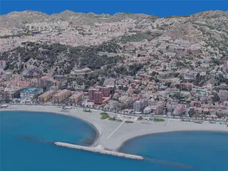 Malaga City, Spain (2019) 3D Model preview