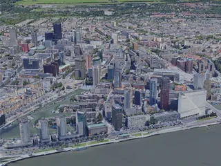 Rotterdam City, Netherlands (2019) 3D Model preview