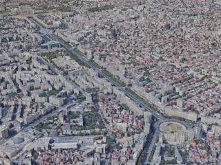 Bucharest City, Romania (2020) 3D Model preview
