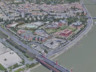 Budapest City, Hungary (2019) 3D Model preview