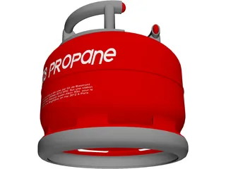 Gas Bottle ELFI 3D Model preview
