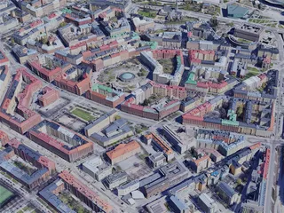 Helsinki City, Finland (2019) 3D Model preview