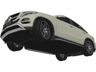 Mercedes-Benz GLE 350D Coupe 3D Model preview