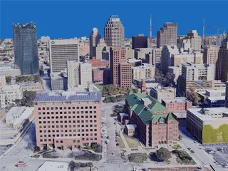 San Antonio City, TX, USA (2019) 3D Model preview