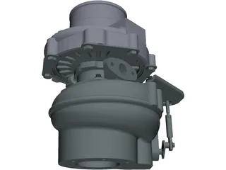 Garret GT37 Turbocharger 3D Model preview