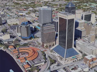 Jacksonville City, FL, USA (2019) 3D Model preview
