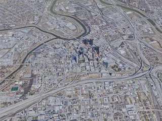 Fort Worth City, TX, USA (2019) 3D Model preview