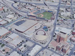 El Paso City, TX, USA (2019) 3D Model preview