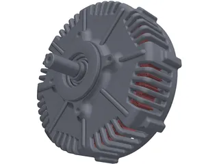 PMG132 Electric Motor 3D Model preview
