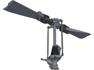 Bell 206 Rotor Head 3D Model preview