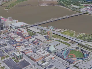 Louisville City, KY, USA (2019) 3D Model preview