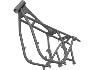 Honda CB750 Frame 3D Model preview