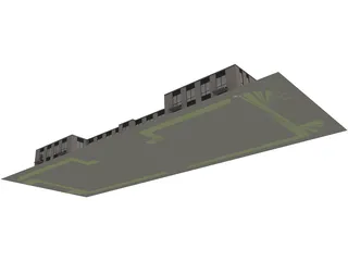 H-mart Office Building 3D Model preview