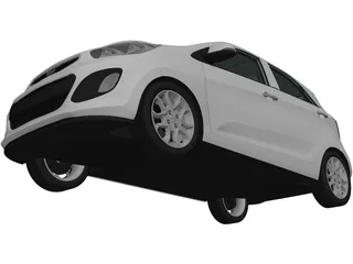 Kia Picanto (2012) 3D Model preview