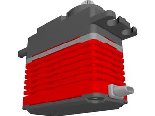 Hitec HSB-9380TH Servo 3D Model preview