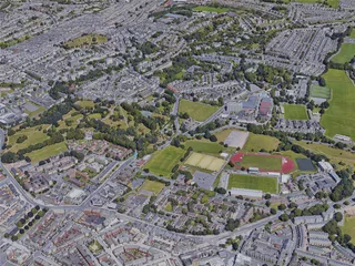 Plymouth City, UK (2019) 3D Model preview