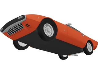 Maserati Khamsin AM120 (1977) 3D Model preview