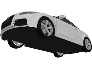 Audi TT RS (2009) 3D Model preview