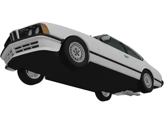 BMW 6-series 635CSi E24 (1978) 3D Model preview