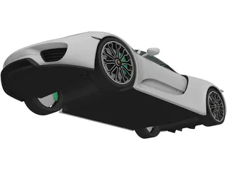 Porsche 918 Spyder (2015) 3D Model preview