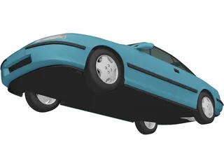Opel Calibra (1990) 3D Model preview
