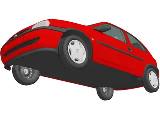 Opel Corsa 3-door (1998) 3D Model preview