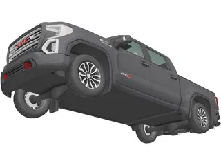 GMC Sierra 1500 Crew Cab (2019) 3D Model preview