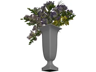 Freesia Flowers 3D Model preview