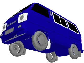 Suzuki Super Carry 3D Model preview