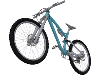 Trail Bike 3D Model preview