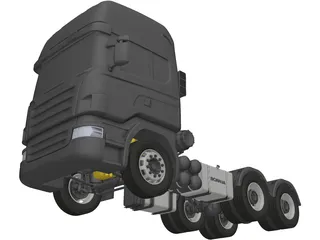 Scania 6x4 3D Model preview