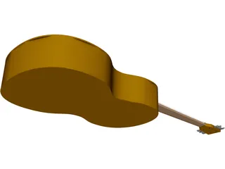 Guitar 3D Model preview