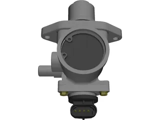 High pressure car fuel pump 3D Model preview