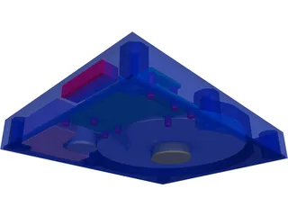 HDD 3.5 Inch 3D Model preview