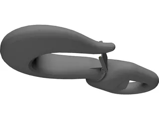 Crosby Shank Hook 3D Model preview