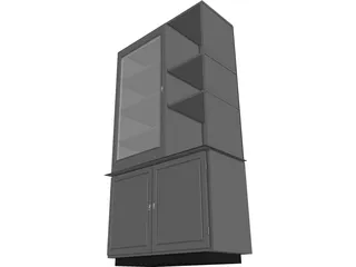 Cabinet Wall 3D Model preview