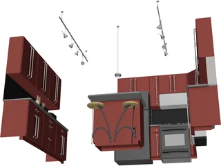 Kitchen 3D Model preview