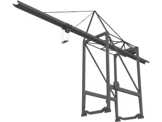 Gantry Crane 3D Model preview