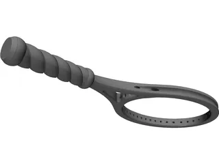 Tennis Racquet 3D Model preview