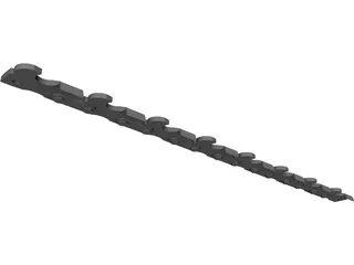 Chain Saw Teeth 3D Model preview