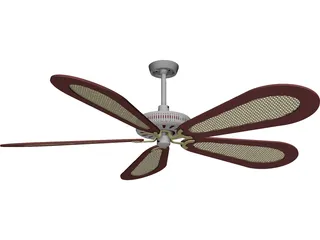 Ceiling Fan Fancy 3D Model preview