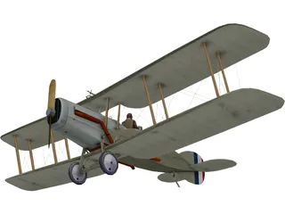 Bristol F2b 3D Model preview