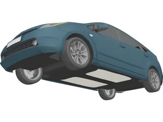 Toyota Prius 3D Model preview
