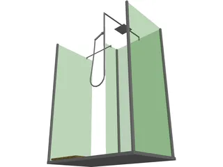 Shower Enclosure 3D Model preview