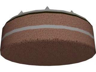 Cake Round 3D Model preview
