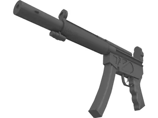 Heckler&Koch MP5SD 3D Model preview