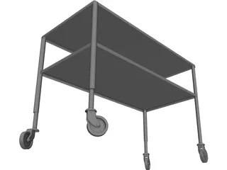 Trolley Hotel 3D Model preview