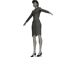 Secretary 3D Model preview