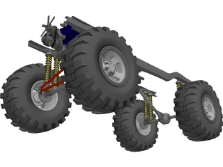 Chassis 4x4 3D Model preview